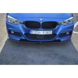 Накладка сплиттер на передний бампер на BMW 3 F30 / F31 M-Sport